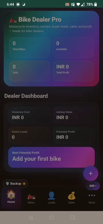 Bike Dealer Pro app preview