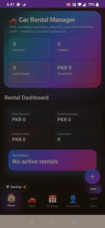 Car Rental Manager app preview