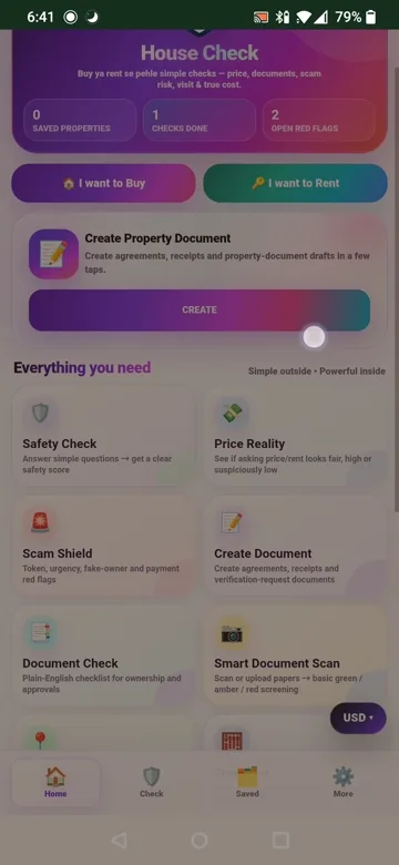 House Check app preview