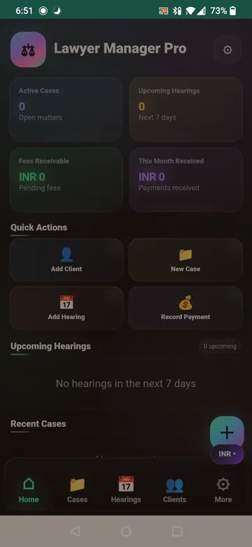 Lawyer Manager Pro app preview