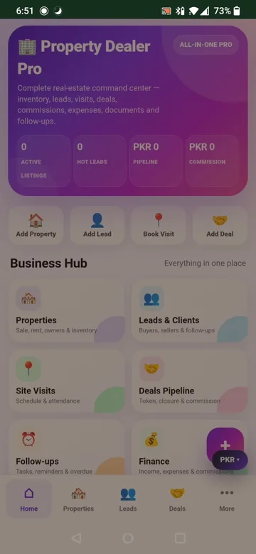 Property Dealer Pro app preview